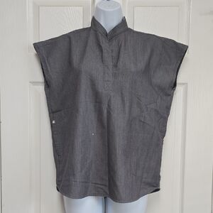 Figs Women's Rafaela Oversized Scrub Top In Graphite